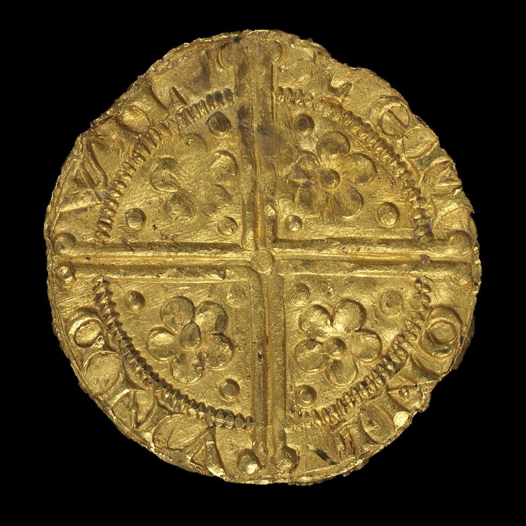 An image of Coin. Penny. Henry III (1216-72), ruler. London mint. Willem, moneyer. Gold, height 22 mm, width 21 mm, weight 2.93 g, 1257. Medieval.