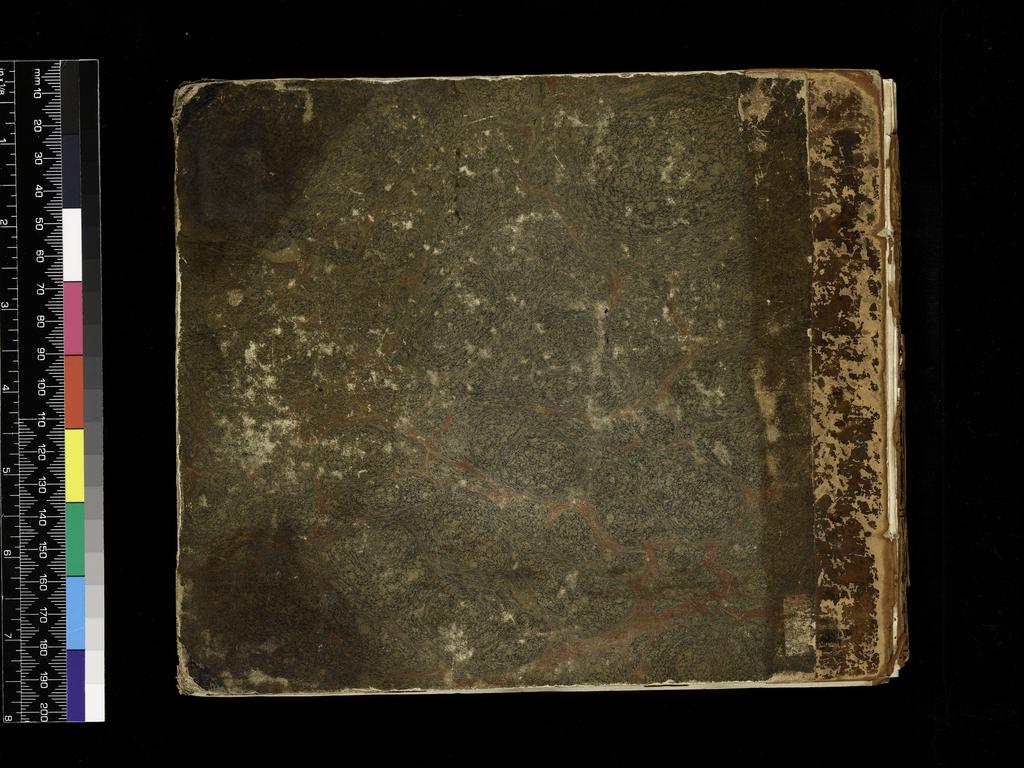 An image of Volume of Graphite Portraits. Flaxman, John (British, 1755-1826). Sketchbook with marbled end boards and brown leather spine. Graphite on paper, height (leaf) 178 mm, width 210 mm; height (cover board) 184 mm, width 218 mm, 1801.