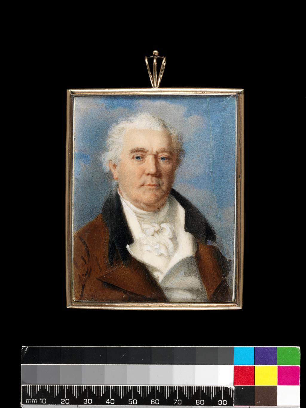 An image of Hargreaves, Thomas. Sir Charles Cockerell 1755-1827. Watercolour on ivory. 1809.