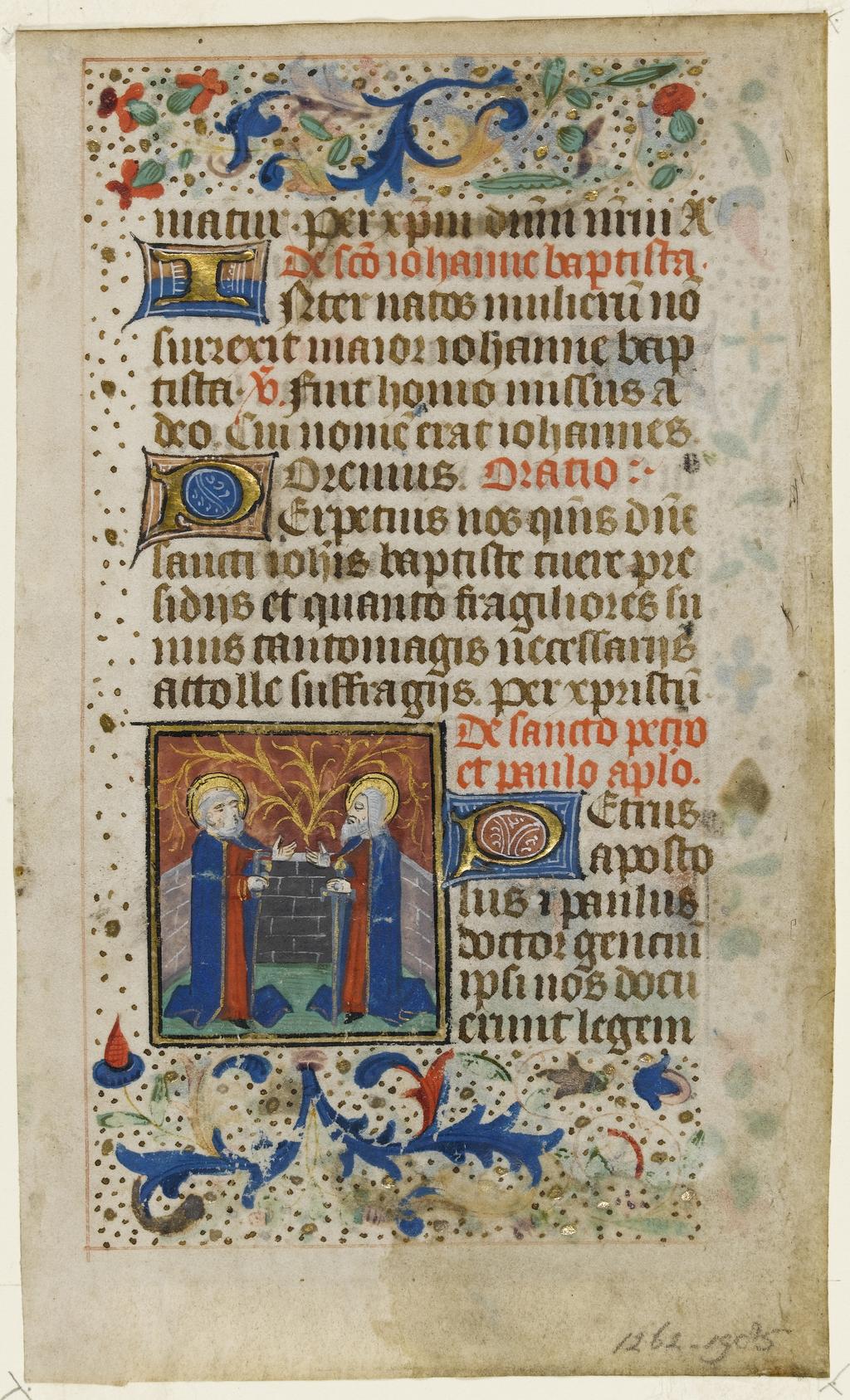 An image of Fragment of Book of Book of Hours (leaf from FM 54)
