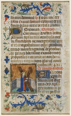 An image of Fragment of Book of Book of Hours (leaf from FM 54)