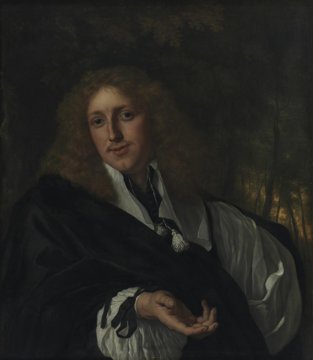 An image of Portrait of a man. Helst, Bartholomeus van der (Dutch, 1613(?)-1670). Oil on canvas, height 83.2 cm, width 71.1 cm, 1662.