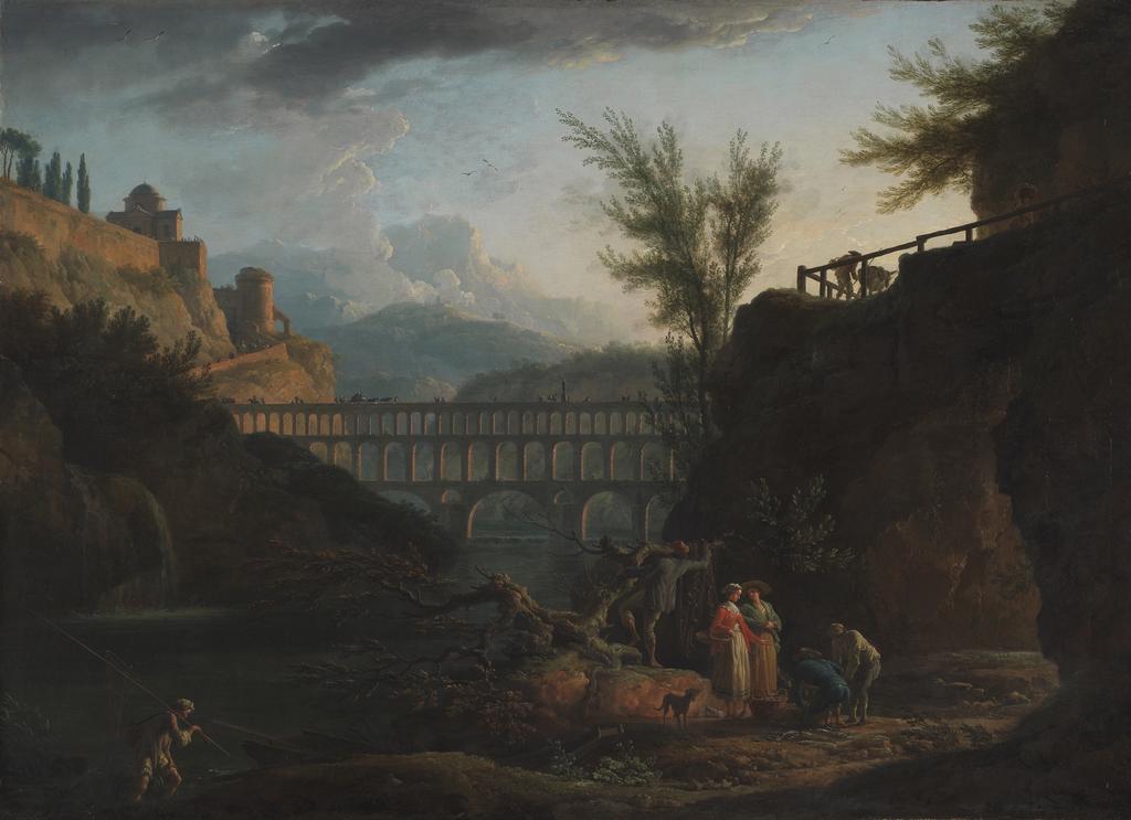 An image of Noon. Vernet, Joseph (French, 1714-1789). Oil on canvas, height 95 cm, width 131 cm, 1760.