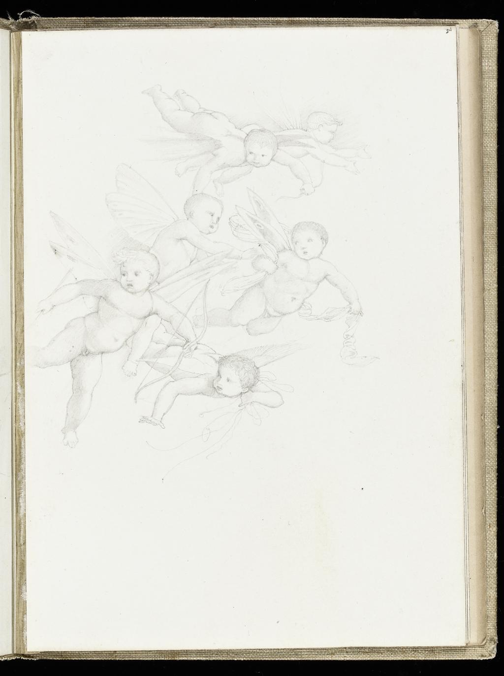 An image of Burne-Jones, Edward (draughtsman)Sketchbook (1873)sketchbook Museum Accession Number: 1070(5)