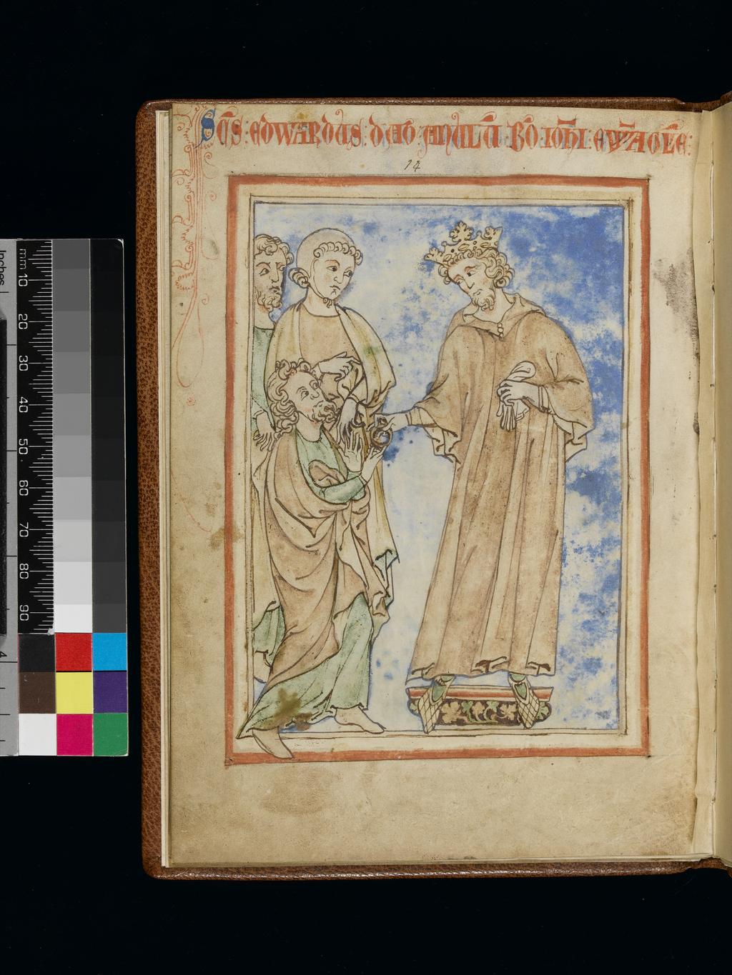 An image of Illuminated Manuscript. Picture-book of saints. English, 13th Century.