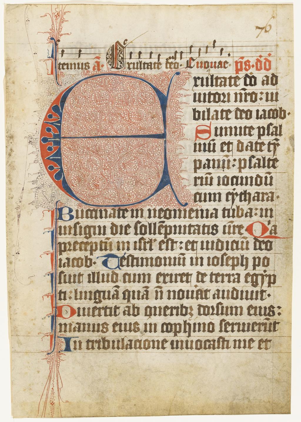 An image of Leaf (from a psalter)
