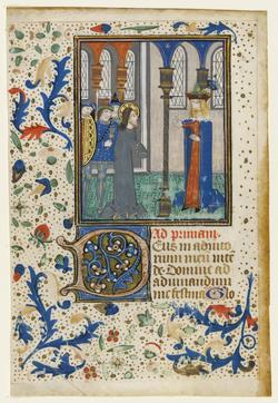 An image of Fragment of Book of Book of Hours (leaf from FM 54)